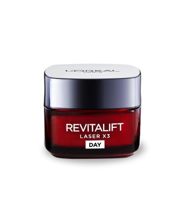 L Or al Paris Laser Renew Triple Action Anti-Ageing Day Cream Reduce Wrinkle and Fine Line Appearance Moisturises Firms Brightens Skin Pro-Retinol Hyaluronic Acid and Vitamin C 50ml 50 ml (Pack of 1)