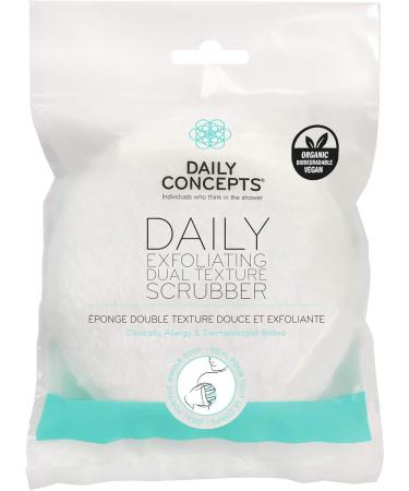 Daily Concepts Daily Exfoliating Dual Texture Scrubber with Smart Technology for a Light Body Scrub to help Get Rid of Impurities and Dead Skin Suitable for all Skin Types 12g - Buy Online on SooperMarket.com