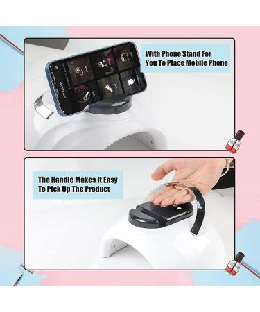ANGNYA Nail Lamp 168W UV Light with 4 Timer Settings and Automatic Sensor - Professional Nail Dryer for Nail Art in White - Buy Online on SooperMarket.com
