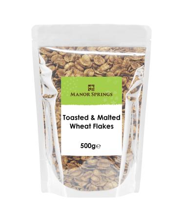 Toasted & Malted Wheat Flakes 500g by Manor Springs