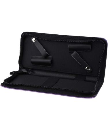 Pro Hair Stylist Scissor Pouch Case for Hairdressers Salon Tools Holster Bag Soft Fabric Roll-Up Organiser - Purple as described - Buy Online on SooperMarket.com