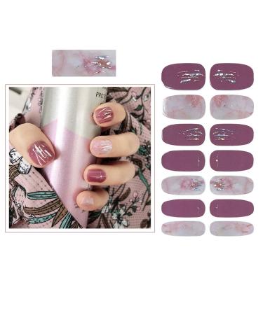 SIUSIO 112pcs Gradient Glitter Nail Wraps with Crystal Glass Nail File - Nail Polish Strips for Women and Girls in Gray - Buy Online on SooperMarket.com