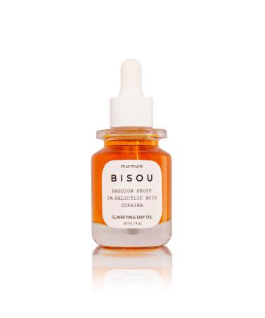 Murmure - Bisou : Clarifying & Exfoliating Face Oil for Blackheads Blemishes Redness with Salicylic Acid + Copaiba + Licorice Root - For All Skin Types Sensitive Skin (1 oz)