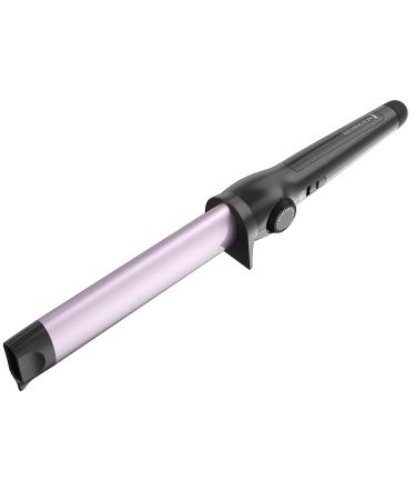 REMINGTON Curling Wand/Hair Waver Oval Barrel for Deep Waves CI50U3 Black/Purple Straight Barrel 1 inch