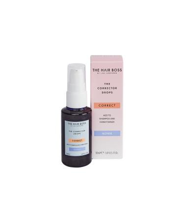 THE HAIR BOSS BY LISA SHEPHERD Blonde Corrector Drops to Add to Shampoo and Conditioner 50ml white
