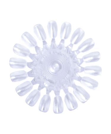 Bodhi2000 Nail Art Plate Multifunctional Nail display tray nail polish pallet polish holder draw color palette manicure tools clear colorless