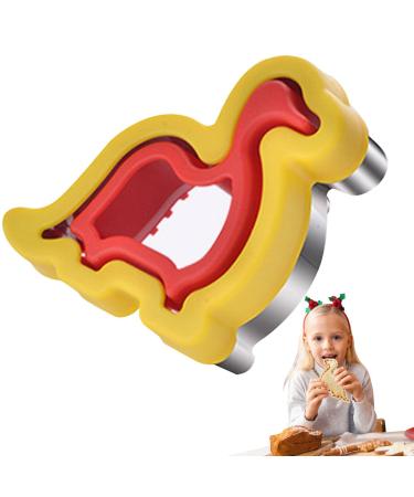 Jingling Sandwichschneider and sealer |Stainless steel cartoon kids sandwich cutter |Easy to use peanut butter-gele-sandwich cutter for children children boys girls babies men dinosaurs
