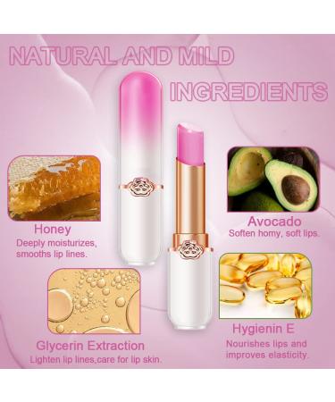 BINGBRUSH 2 Pcs Grape Color Changing Lipstick Lip Tint Set - Long Lasting PH Mood Moisturizing Lip Gloss for Women - Buy Online on SooperMarket.com