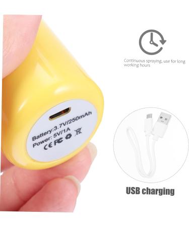 Moisturizer Air Diffuser Small Humidifier Plant Pocket Size Humidifier Face Steamer 3.8x3.8x10.8cm Yellow - Buy Online on SooperMarket.com