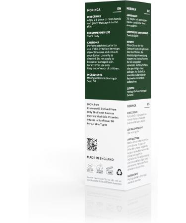 Dermavitamins 100% Pure Moringa Oil - 10ml | Natural Skincare Solution - Buy Online on SooperMarket.com