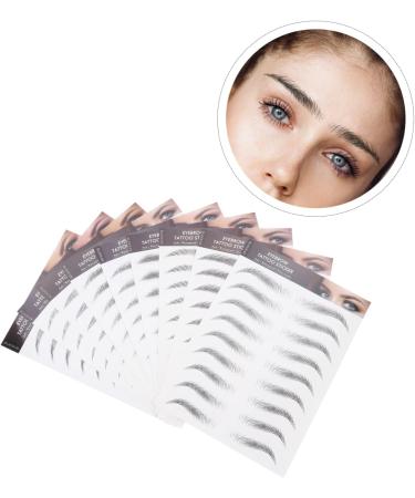 Baluue 9 Sheets Makeup Cosmetics Eyebrow Tattoos for Women Brow Makeup Grooming Shaping Authentic 21.50X14.50X0.10CM Black - Buy Online on SooperMarket.com