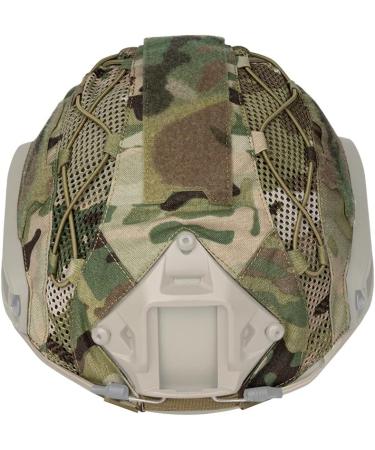 TOPTACPRO Camouflage Helmet Cover for Fast Helmet Size M/L - Cordura 500D Nylon | Paintball Shooting Gear - Buy Online on SooperMarket.com