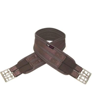 Hy Comfort Waffle Girth Black - Elasticated Both Ends Brown 44"
