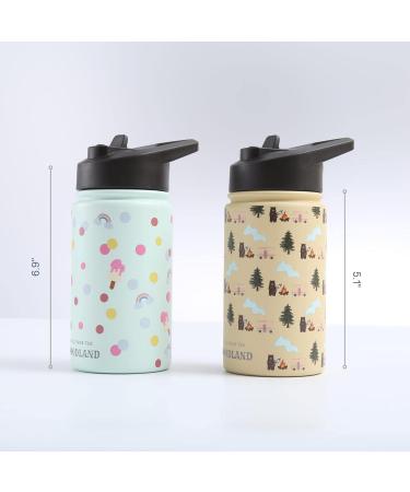 12oz Kids Stainless Steel Thermal Bottle with Straw Lid - Confetti Treats | Keeps Drinks Fresh for 12 Hours - Easy-to-Drink Design for Toddlers - Buy Online on SooperMarket.com