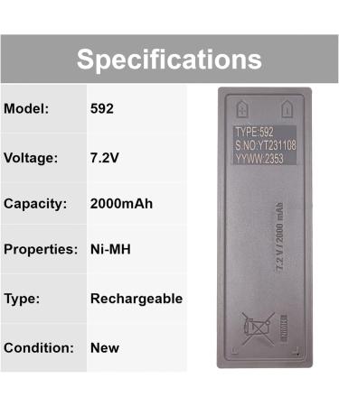 Buy 4 PCS 2000mAh RSC7220 NiMH Battery for Scanreco/Palfinge 592 - Compatible with Crane Remote Control - Fast International Shipping - Buy Online on SooperMarket.com