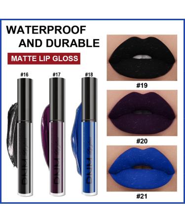 3 Pack Matte Liquid Lipstick Set - Waterproof & Long Lasting Velvet Lip Gloss - Non-Stick Cup Matt Lipsticks for Women - Buy Online on SooperMarket.com