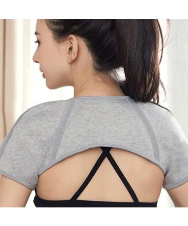 Double Shoulder Brace Double Shoulder Support Brace Pain Relief Compression Shoulder Warm Wrap Protector L - Buy Online on SooperMarket.com