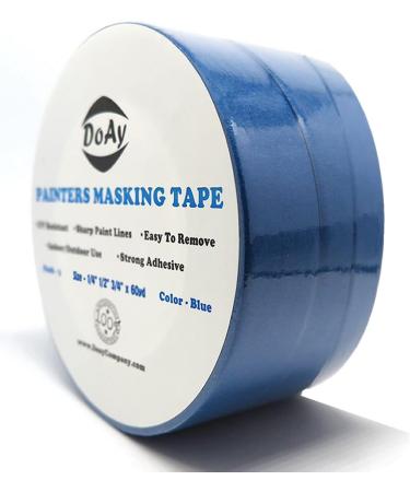 DOAY Blue Painters Tape 1/4 1/2 3/4 x 60 Yard - Multi Size Pack - Multi Surface Use - 3 Rolls 1/4 1/2 3/4 x 60 Yards (Multi Size Pack) - Buy Online on SooperMarket.com