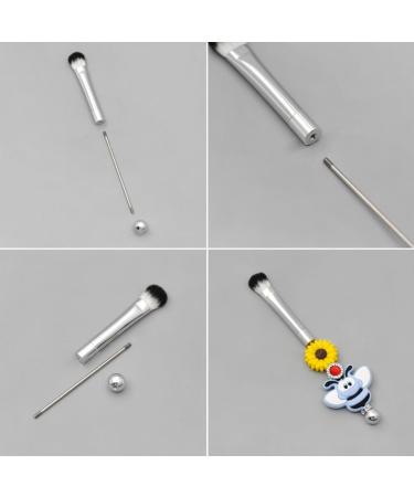 Beaded Cosmetic Brush Metal Handle Makeup Brush Perfect For Contouring Defining Blending Concealer Brush - Buy Online on SooperMarket.com