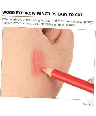 PLAFOPE 1 Set smudge proof eyebrow pencil red wood brow pencil dark brown eye brow pencil 1 count (Pack of 1) Red - Buy Online on SooperMarket.com