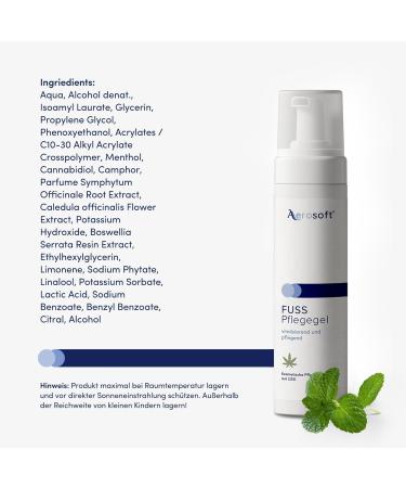 Aerosoft Foot Care Gel Cream Formula 100 ml - Buy Online on SooperMarket.com