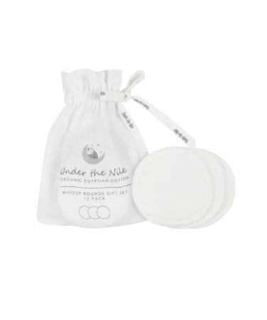 Under The Nile Organic Cotton Make Up Removal Rounds - 12 Pack