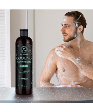 Shower Gel Cooling 500ml - Shower Gel for Men with Peppermint Essential Oil - Body Care - Cleansing and Care - Fresh Fragrance - Masculine Aroma - Body Wash for Him - Shower Gel - Buy Online on SooperMarket.com