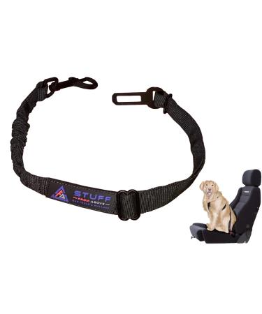 Stuff From Above Universal Dog Safety belt for the car with jerk damping - adjustable in length 50-80cm - elastic and convenient for every dog breed & autotype