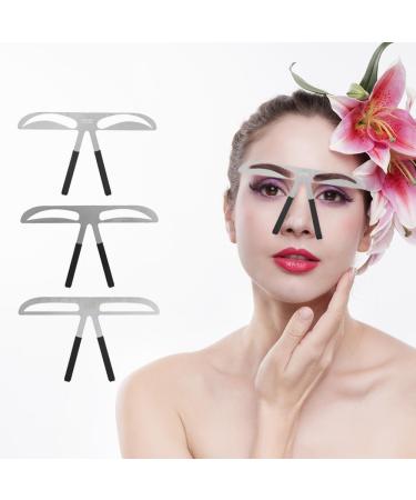 Filfeel Eyebrow Ruler - Three Point Positioning Tool for Symmetrical Permanent Makeup & Grooming Stencil Shaper #2 | International Shipping Available - Buy Online on SooperMarket.com