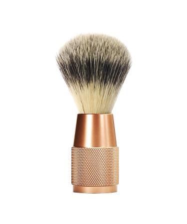 Predolo hair shaving brush nylon bristles metal grip hairdressing salon shaving brush comfortable gentle peeling for the skin dormitory gift tool rose aureate