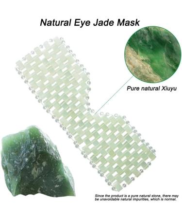 Natural Jade Sleep Mask for Hot and Cold Therapy - Reduce Puffy Eyes, Sinus & Headaches - Buy Online on SooperMarket.com