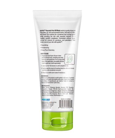 Epielle Avocado Peel Off Face Mask - Nourishing & Moisturizing with Avocado & Green Tea - Deep Pore Cleansing & Blackhead Remover - 6.0 fl oz (2 Pack) - Gift for Her - Buy Online on SooperMarket.com