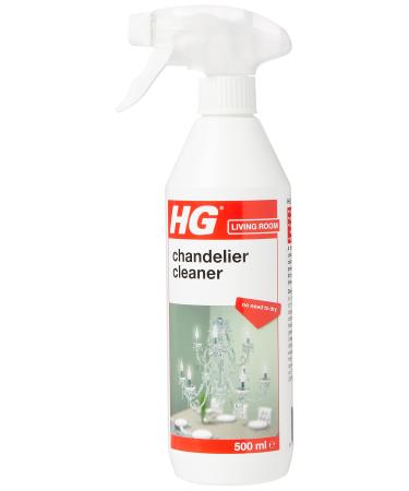 HG Chandelier Cleaner Spray Specialist Crystal & Glass Cleaner Spray for Lighting Fixtures Gentle on Delicate Surfaces Spray On & Drip Dry Dissolves Dirt - 500ml