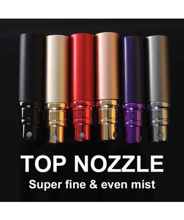 LOTUS 5ml Black Perfume Atomizer Bottle for Men and Women - Refillable Travel Cologne Sprayer - Buy Online on SooperMarket.com