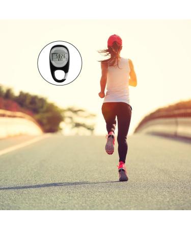 Hojalis 3D Pedometer - Portable Digital Step Counter with Clip | Simple & App-Free Walking Tracker for Jogging - Buy Online on SooperMarket.com