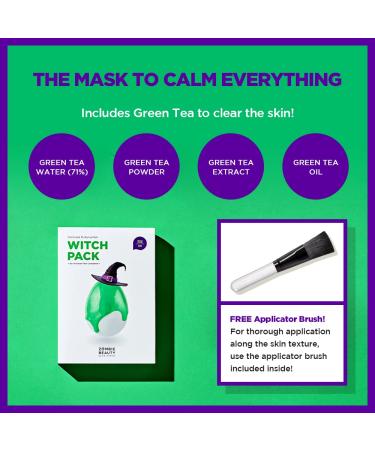 SKIN1004 Witch Pack (1box - 8ea) | Green Tea Mud Pack for Calming and Purifying Pore Care - Buy Online on SooperMarket.com