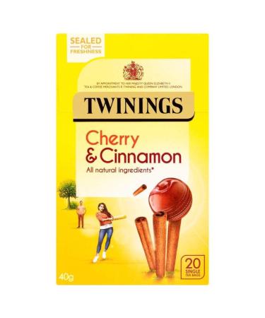Twinings Cherry & Cinnamon 20 Single Tea Bags 40g