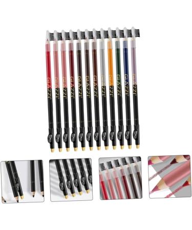 BELLIFFY 12pcs Lip Liner Eyeliner Makeup Supplies Gel Eyeliner Long Lasting Eyeliner Gray Eyeliner Plastic - Buy Online on SooperMarket.com