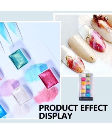 Nail Shiimmer Powder Manicure Solid Pearlescent Pigment Nail Art Dyeing Powder 12Colors nail chrome powder - Buy Online on SooperMarket.com