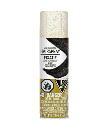 Hypo-Allergenic Glitter Gold Hair Spray - 3 oz. - Perfect Party Accessory 1 Pc.