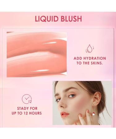 Soft Cream Liquid Blush Beauty Wand - Natural Cheek Tint with Cushion Applicator - Long-Wearing Dewy Finish (102 Serenade - Buy Online on SooperMarket.com