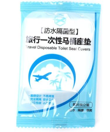 50pcs Disposable Plastic Toilet Seat Cover Waterproof Portable Paper Toilet Seat Covers Travel Accessories - Buy Online on SooperMarket.com