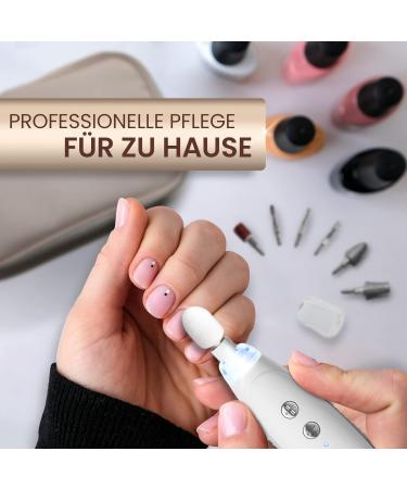 Grundig 17-Piece Electric Manicure Set with LED Light - Superior Nail & Foot Care Kit - Buy Online on SooperMarket.com