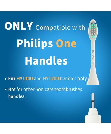 5 Pack Snow White Toothbrush Replacement Heads for Philips One Sonicare HY1100 and HY1200 - Buy Online on SooperMarket.com