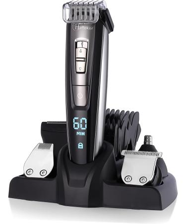 Hatteker Hair Clippers Beard Trimmer - Cordless Grooming Kit for Men, Kids, Adults - LED Display, USB Rechargeable, Wet & Dry - Buy Online on SooperMarket.com
