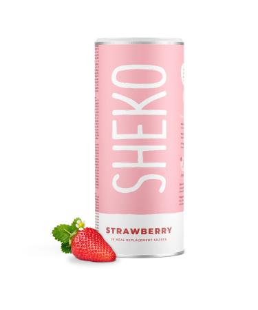 Smillary shake of strawberry - strawberry protein powder - 25 portions meal replacement - ideal as protein shake or protein drink - gluten -free & vegetarian