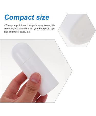 Minkissy 8 pieces sponge head bottle refillable sponge head applicator plastic empty liquid medicine bottles skin care scalp hair care medicine cosmetic travel use - Buy Online on SooperMarket.com
