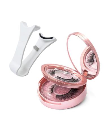 Dalarey Magnetic Lashes kit Reusable double Magnetic Lashes Without Eyeliner No Glue Liner Waterproof Safe Easy to Wear for Essential Commuter Makeup (2 Pairs Dense)