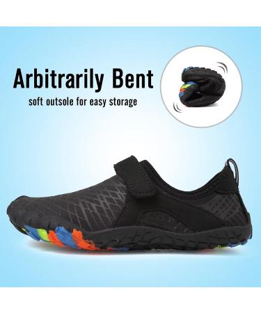 CIOR Kids Water Shoes - Aqua Athletic Sport Shoes for Boys & Girls (Big Kid 8-12 Years) - Size 6.5 - Black - Buy Online on SooperMarket.com