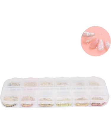 Nail Art Crystals Nail Rhinestones Nail Art Rhinestones Chain Metal Flatback Bling Manicure DIY Decor Nail Art Supplies Perfect for Nail Salon Multiple Choices(03) - Buy Online on SooperMarket.com